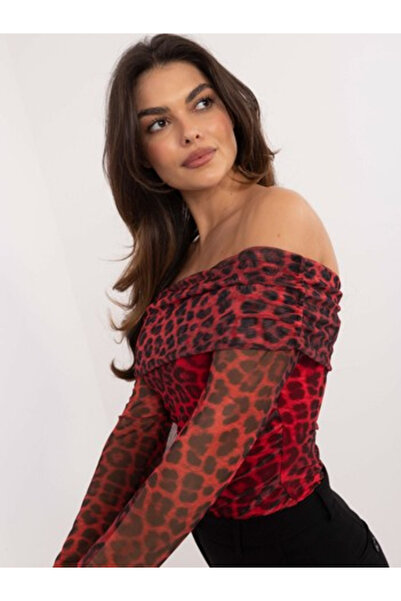 Italy Moda Bluza Dama, ITALY MODA, Poliester, Maneca lunga, Rosu, model DHJ-B...