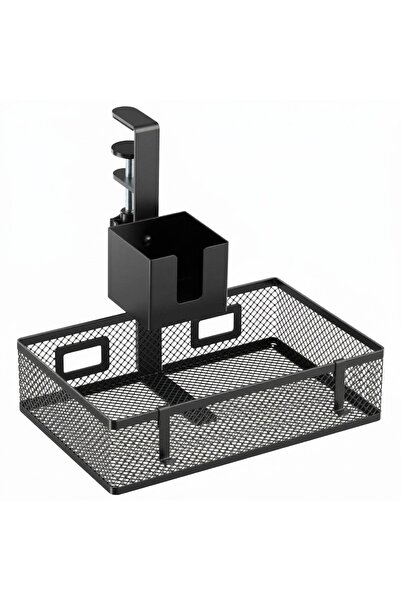 Spacetronik Organizator de cabluri sub birou, 5 kg, rotativ, 25x18cm, suport ...