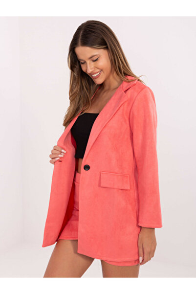 Italy Moda Women's Jacket, ITALY MODA, Polyester, Long Sleeve, Light Pink, mo...
