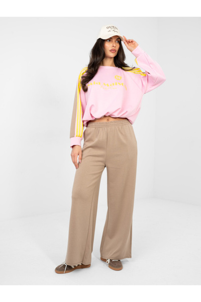 rue parıs Komple dama long sleeve, wide, rue paris, dark beige casual model i...