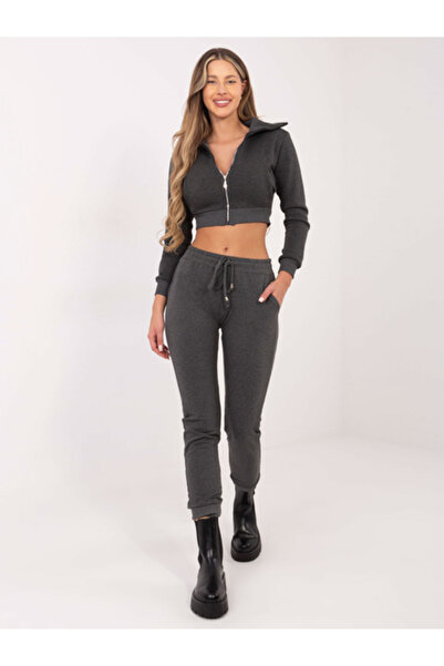 Basic Feel Good Pantaloni Trening Dama Sport, Bumbac, BASIC FEEL GOOD, Gri in...