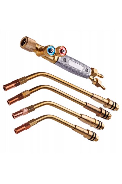 TC Technic Torță de lipit cu gaz dur Propan Oxigen, 4 duze, Fier de lipit ZW-06