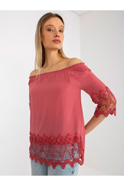 LAKERTA Women's Blouse, LAKERTA, Cotton, 3/4 Sleeve, Dark Pink, model LK-BZ-5...