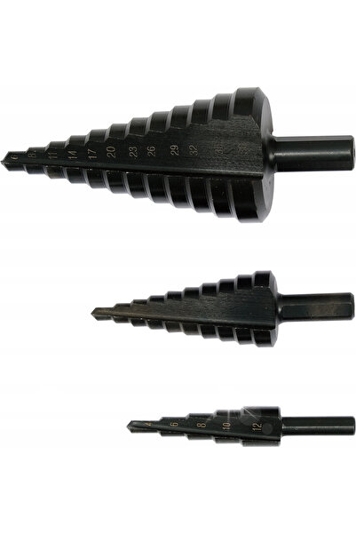 yato Set de burghie conice HSS4241 pentru metal, 3 bucăți. 4-38mm