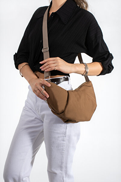 DMG Collection Croissant Parachute Fabric Women's Shoulder and Arm Bag with C...