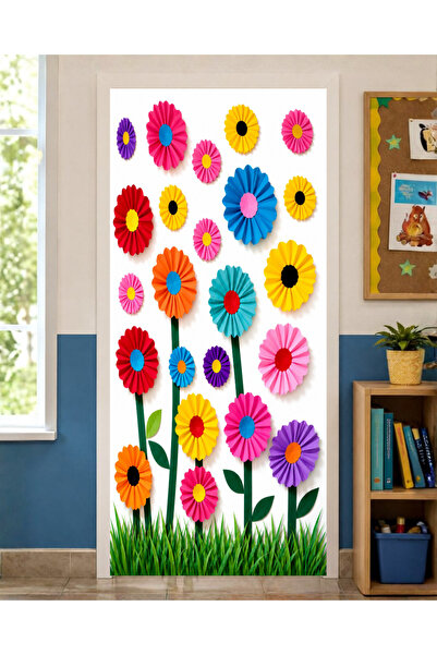 PROMISEBACKDROP2 زينة باب مرنة مقاس 190x75 سم، زينة باب من القماش، بتصميم زهو...