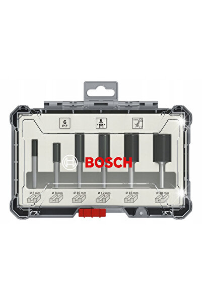 Boschen SET FREZE 6 BUCĂȚI MANDRINĂ 6MM 2607017465 BOSCH