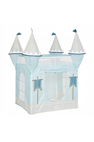 Atmosphera Cort pentru copii Castel din poliester 130x78x78 cm albastru