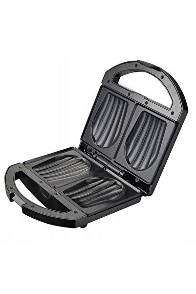 adler Aparat de făcut sandvișuri tip scoică, pentru tosturi crocante, 1000W