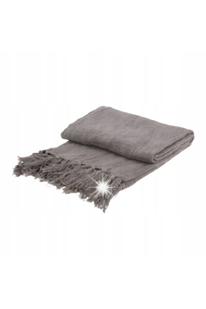 Home Styling Collection Pătură pentru pat sau canapea, din bumbac, cu franjur...