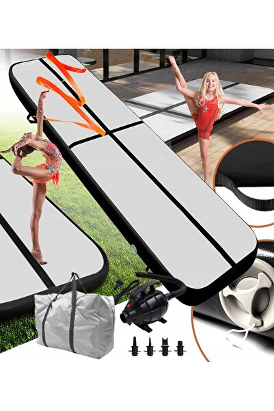 innature AIRTRACK 3M NEGRU SALTEA GIMNASTICĂ ACROBATICĂ UMPLIBILĂ CU AER, SAC...