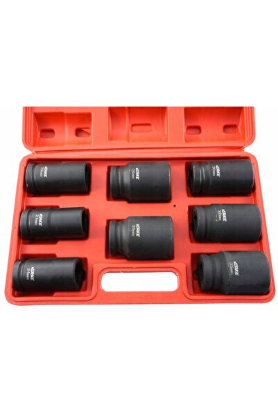 VERKE Set de chei tubulare de impact lungi 3/4, 24-38