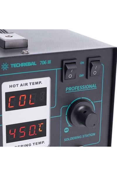 TECHREBAL STAȚIE DE LIPIT 2 în 1 706 III CU AER CALD PENTRU VÂRFURI C245 720W