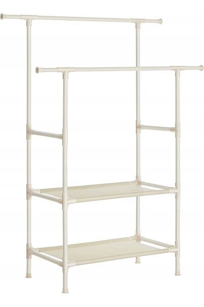 SONGMICS Suport de haine vertical 114 cm GLAMOUR cu raft