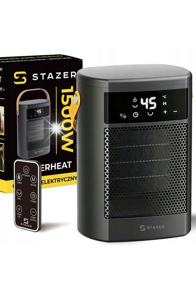 stazer Termoventilator, încălzitor electric, silențios, radiator, temporizato...