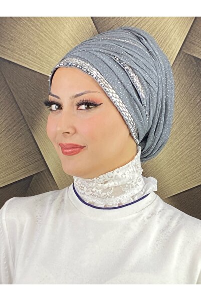 MY UKİYO STORE TESETTÜR ABİYE BONCUKLU TAŞLI BONEŞAL
