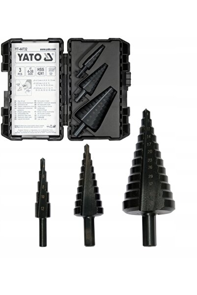 yato Set de burghie în trepte HSS 4241 pentru oțel, oțel carbon și materiale ...