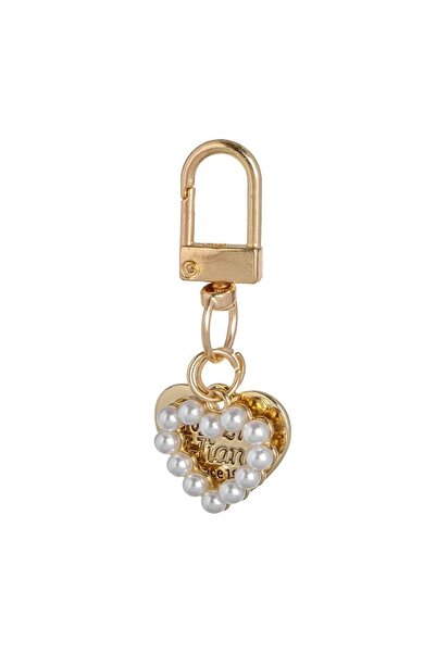 OEM Breloc fashion alb, model inimă, mărgele – accesoriu cool pentru chei, ge...