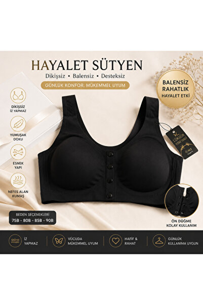 Ö.M.F Lingerie Düğmeli hayalet sütyen