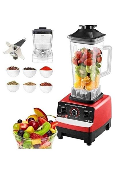 Silver Crest 4500W Heavy Duty Commercial Blender - Multifunctional Juicer wit...