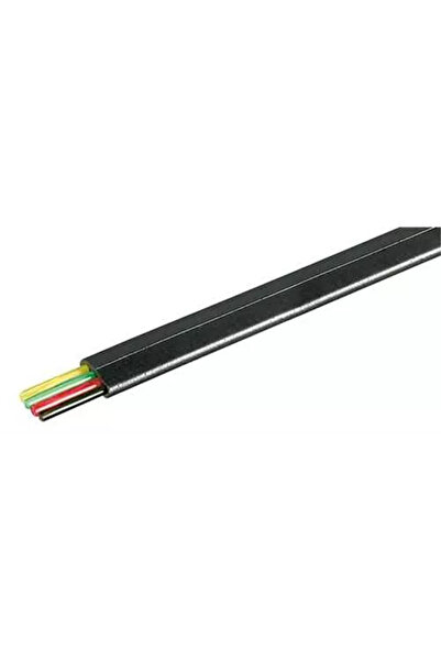 OEM Cablu telefon plat 4 fire negru CCS Well pret 1m