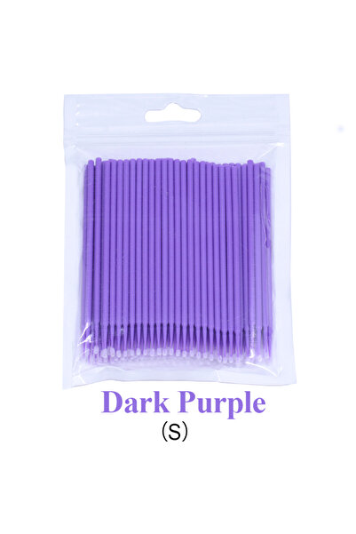 Choice6 100pcs Dark Purple 100PCS/Bottle Eyelash Extension Micro Cleaning Swa...