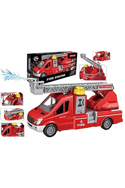 LeanToys Mașină Camion Pompieri Apă Roșie