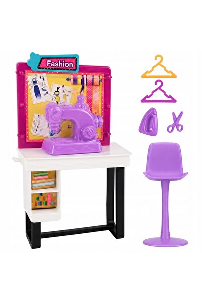 LeanToys Lalka Anlily Krawcowa Designer de modă Mașină de cusut Mobilier Acce...