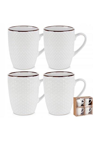 Vilde Set de 4 căni mari pentru băuturi, cafea, ceai, set cadou