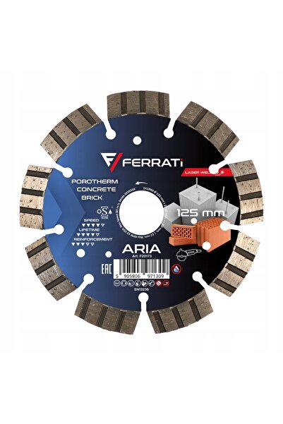FERRATI Disc diamantat de tăiere 125mm ARIA pentru gips-carton, beton, blocur...