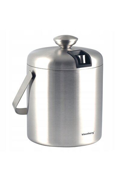 Klausberg WIADERKO Găleată de gheață din oțel cu capac, 1.3 L, Răcitor pentru...