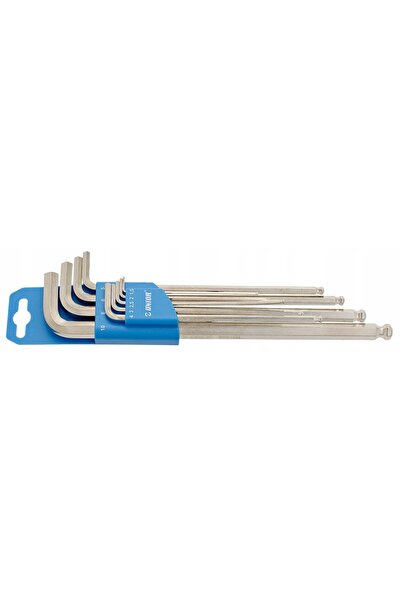 Unior MOCNE Chei imbus lungi cu bilă, din oțel, set de 9 bucăți. 1,5-10MM