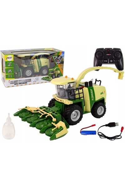 LeanToys Combină agricolă telecomandată 2,4G Fum Lumini Sunet