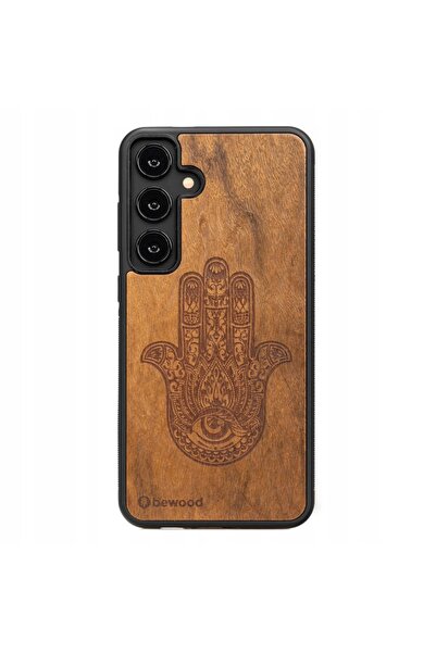 BewooDesign Husă din lemn Bewood pentru Samsung Galaxy S24 Plus HAMSA IMBUIA