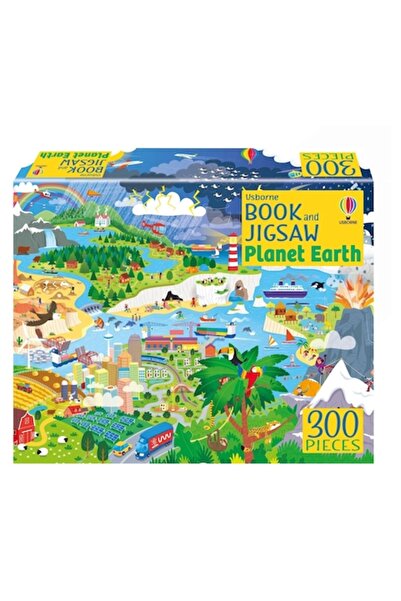 Usborne Set de puzzle și carte - Carte și puzzle Planeta Pământ