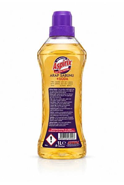 Aspirix Sodalı Arap Sabunu - Genel Tüm Temizlik - Mutfak Banyo Çamaşır