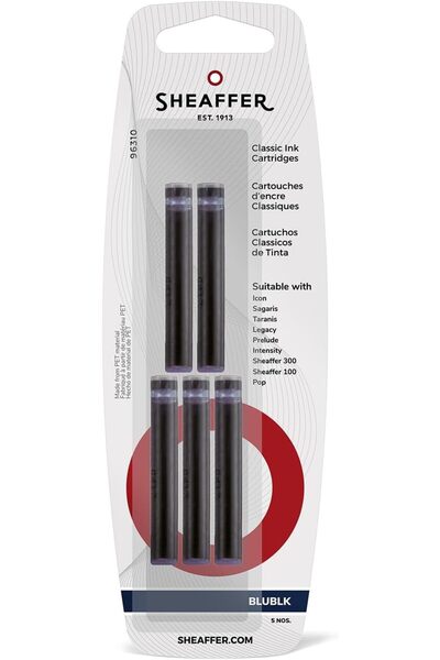 Sheaffer Classic Ink Cartridge (Pack of 5) Blue-Black