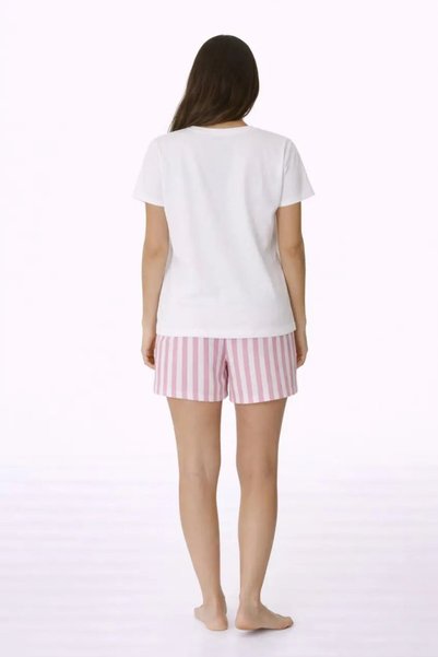 Cool & Sexy Printed Short Sleeve Shorts Cotton Pajama Set