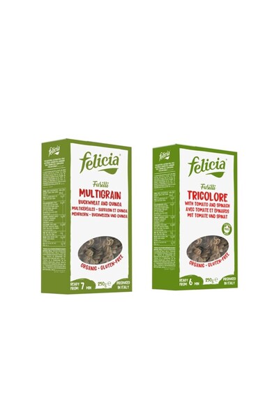 Felicia Pachet Fusilli Bio – Multicereale Hrișcă & Quinoa 250g + Tricolore di...