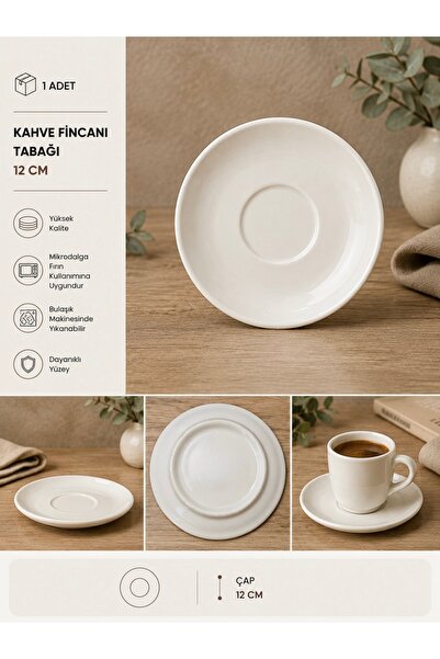 PALU GASTRO Coffee Cup Saucer (12 cm) – Elegant and Minimalist Presentation