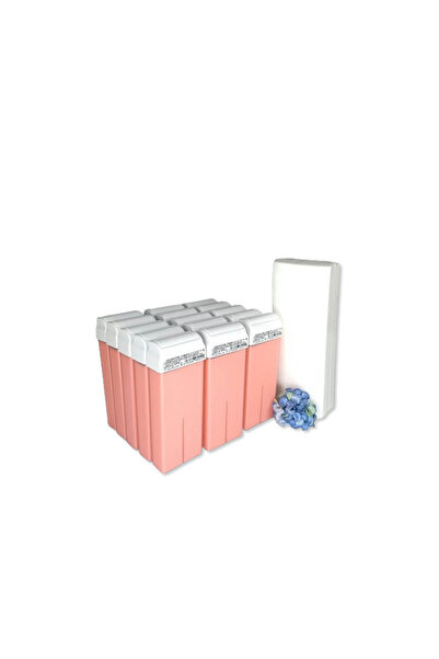 Roial Italy Set Epilare 15 Ceară Roz cu Titaniu si 100 benzi Pachet Consumabile Epilat Ceară Roz Delicată