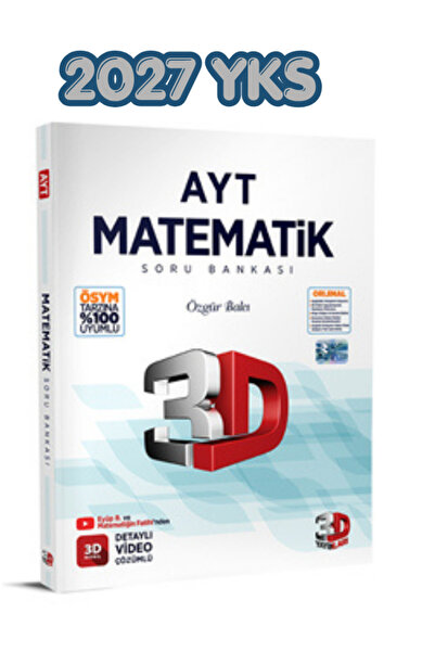 3D Yayınları AYT Matematik Soru Bankası 2027 YKS