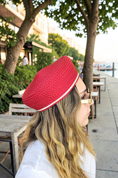 KAAN HOME Handmade Jute Straw Look French Beret Women's Hat Beret – Four Seas...