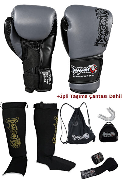 Dragondo Kunuri Boks Eldiveni 5’li Set Kickboks Muay Thai Boks Eldiveni Kaval...