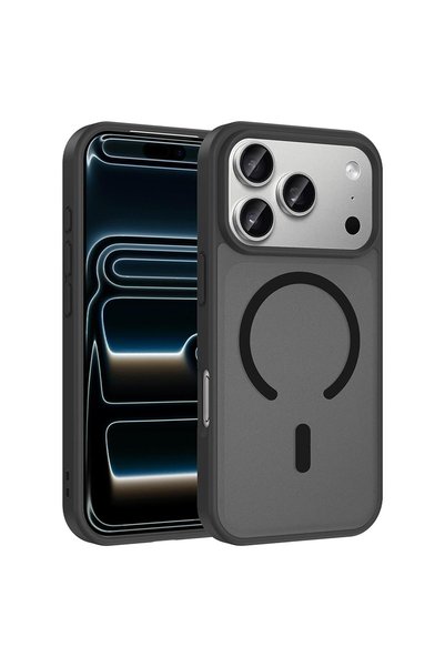 Microsonic Apple iPhone 17 Pro Compatible Case Magsmoke Neo Black