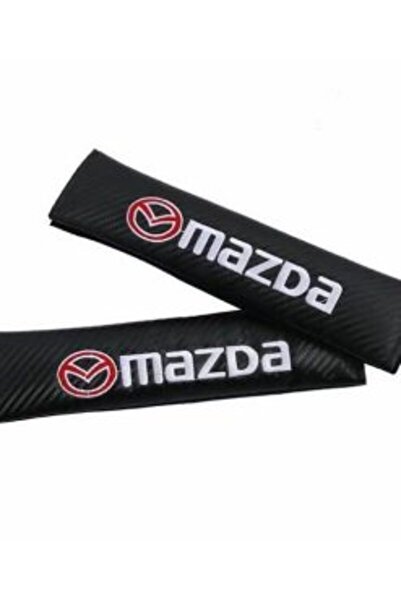 Mazda Μαξιλαράκια Ζώνης Ασφαλείας Αυτοκινήτου Ανθρακονήματα 23x6εκ. 2τμχ HW-0...
