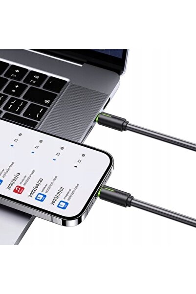 Usams Cablu USB-C - Lightning SJ735 1 m Negru