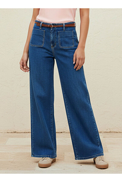 DNM Jeans with Patch Pockets Cotton