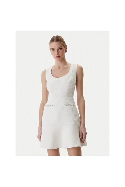Guess Γυναικείο Φόρεμα Κοκτέιλ W6RK28WJ632 Κρεμ