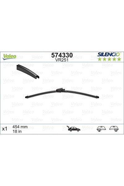 VALEO Silencio FlatBlade wiper 454 mm